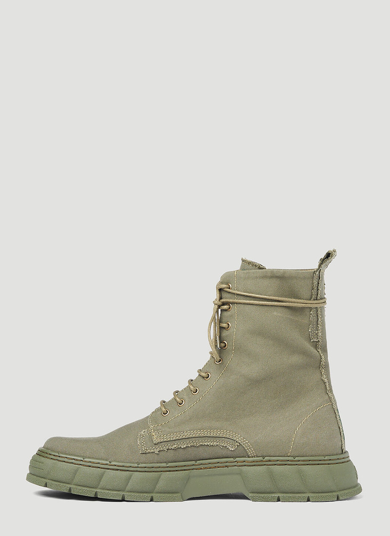 VIRÓN 1992 Upcycled Canvas Boots outlook
