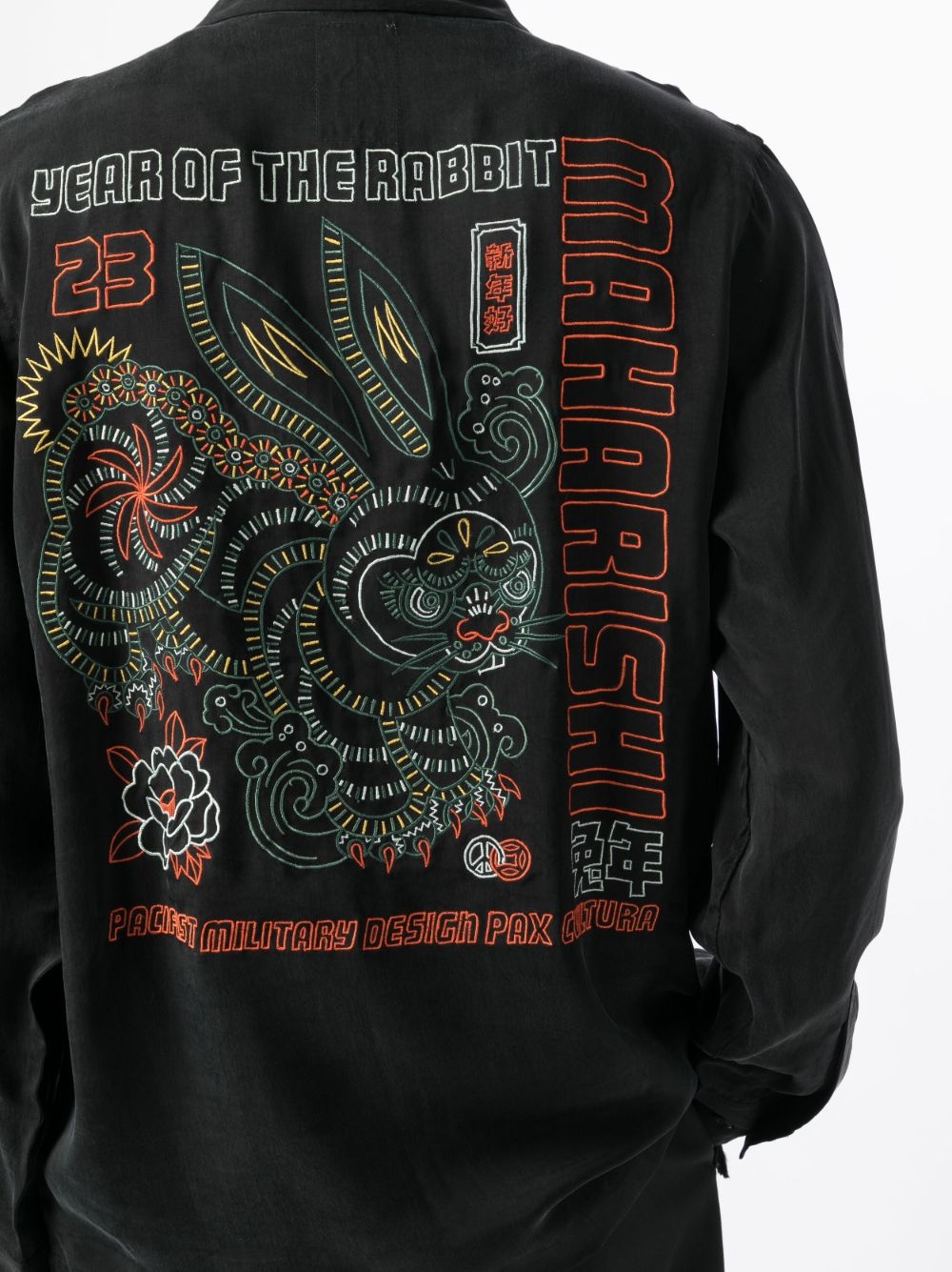 Year of the Rabbit-embroidered shirt - 5