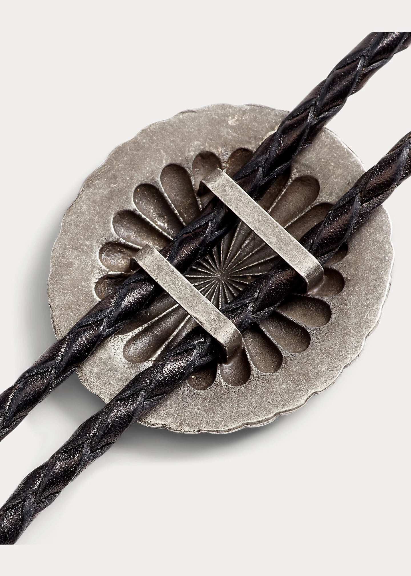 Braided Leather Bolo Tie - 5
