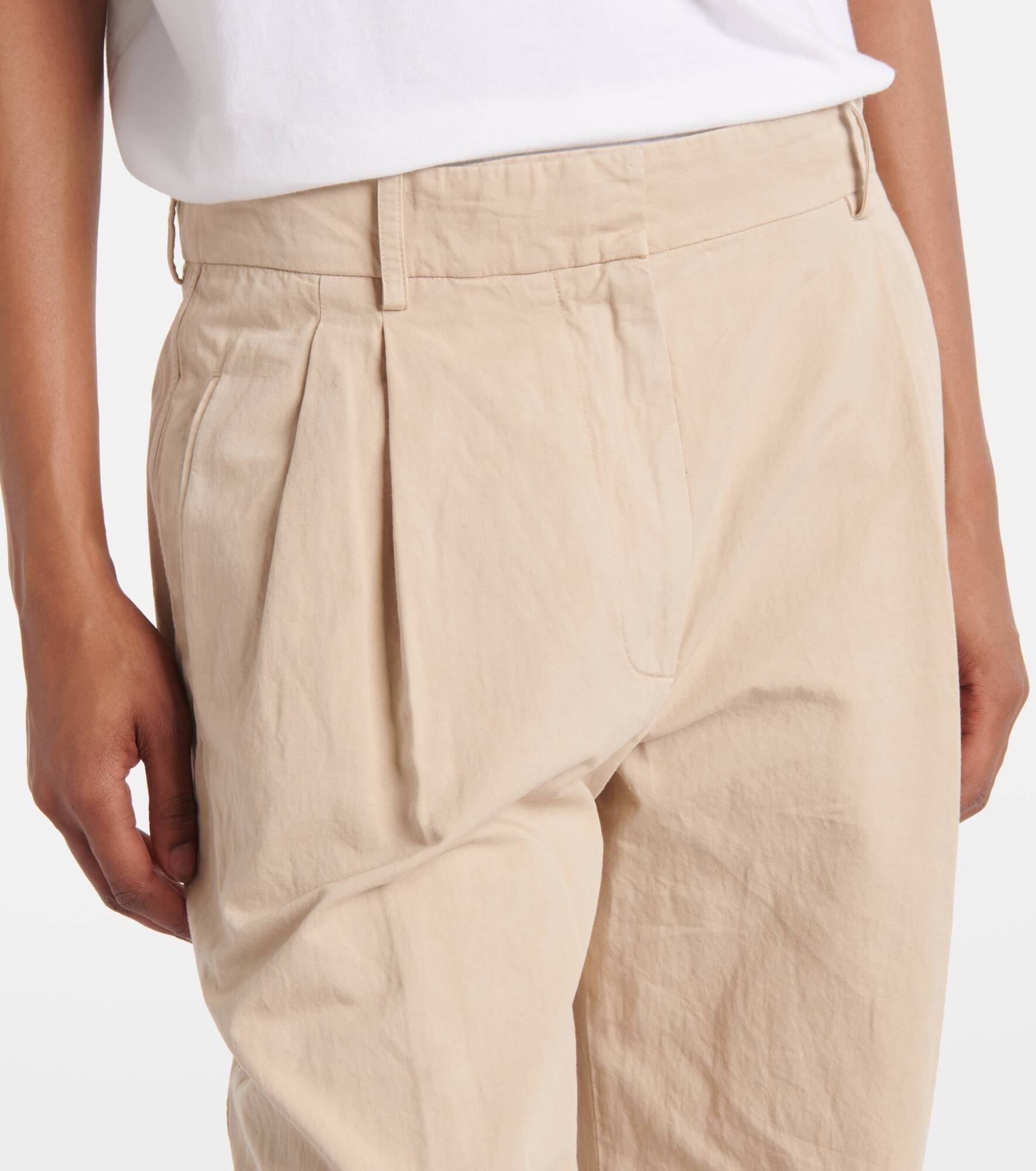Lilas cotton and linen wide-leg pants - 4
