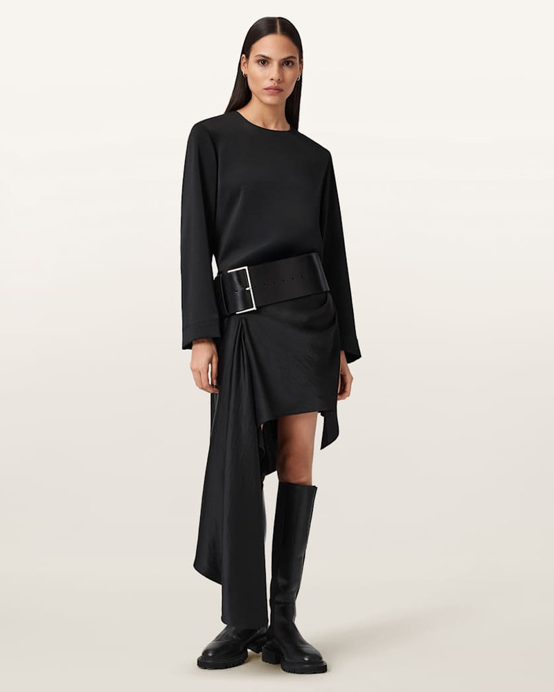 SAMI PLEATED DRAPED SKIRT 4