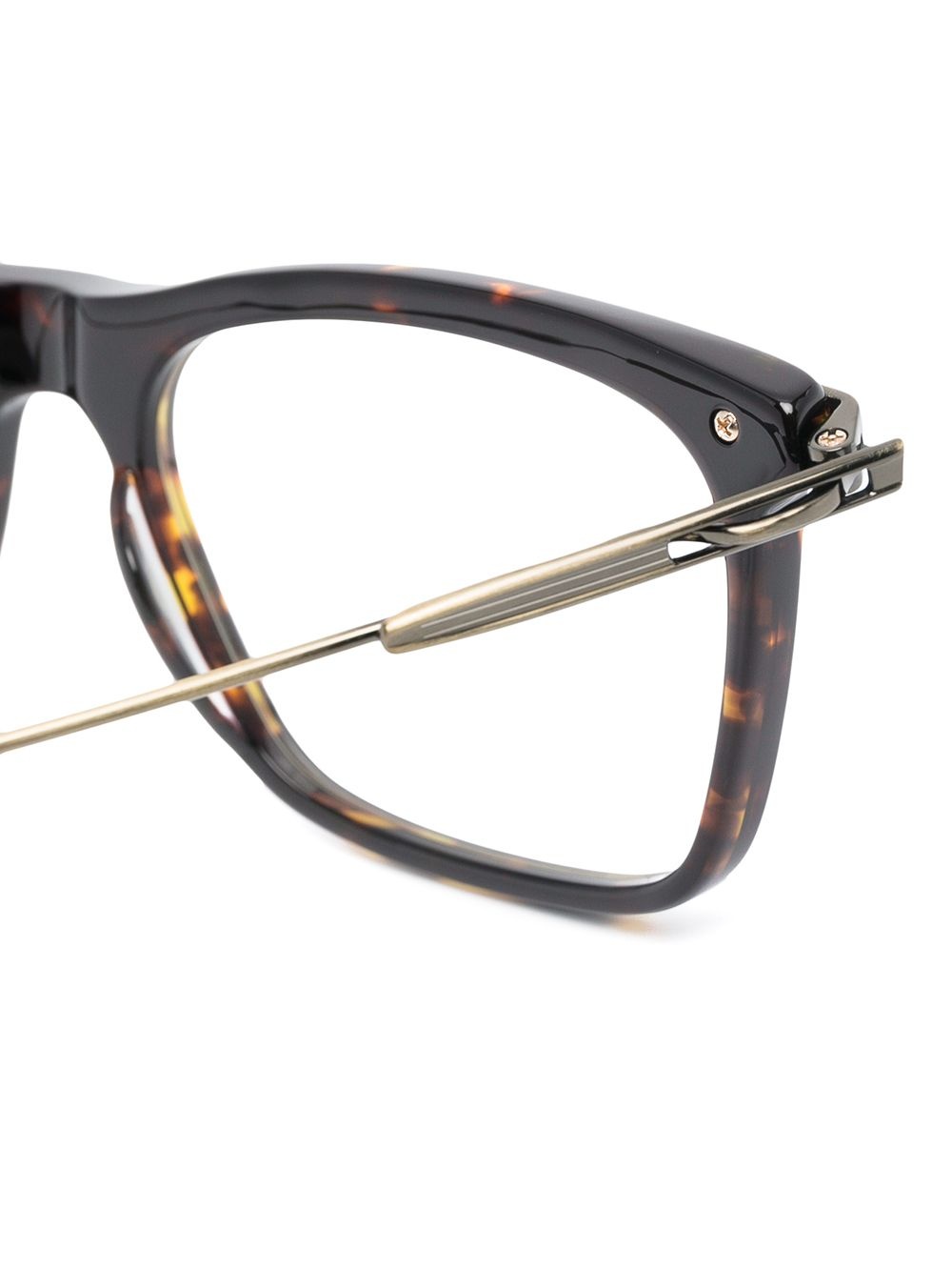 tortoiseshell square-frame glasses - 3