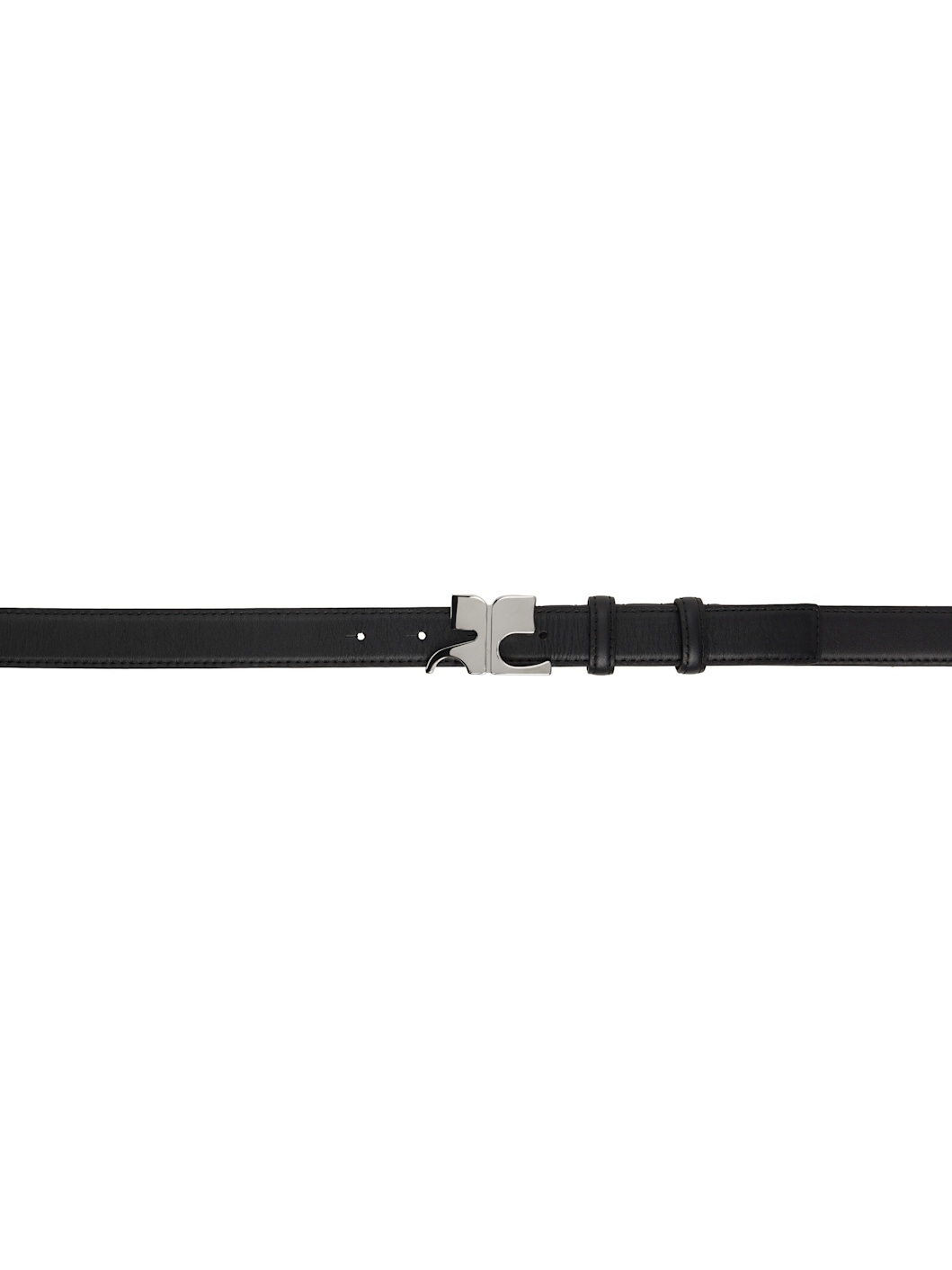 Black AC Leather Belt - 1