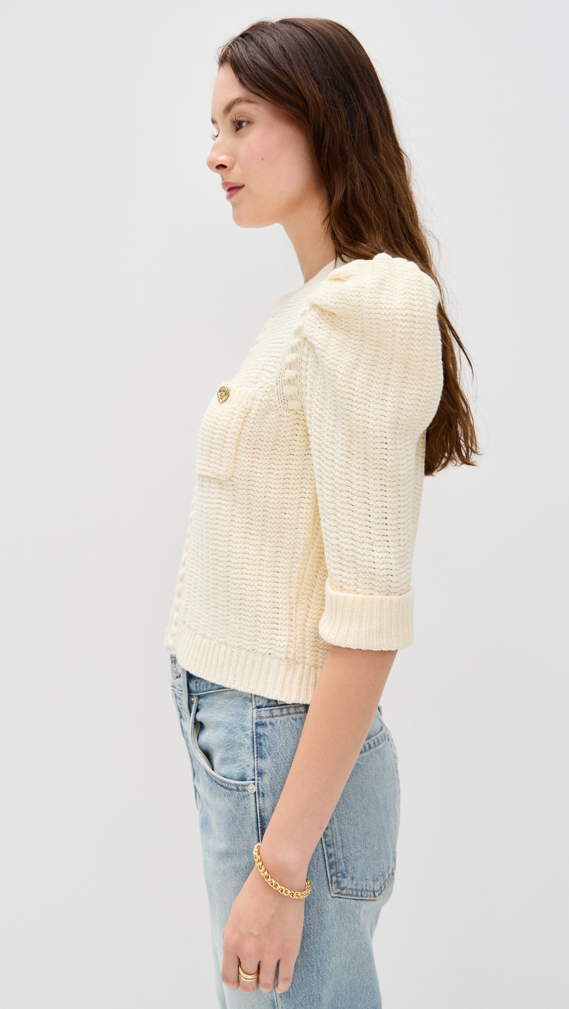Delilah Crop Textured Cardigan - 3
