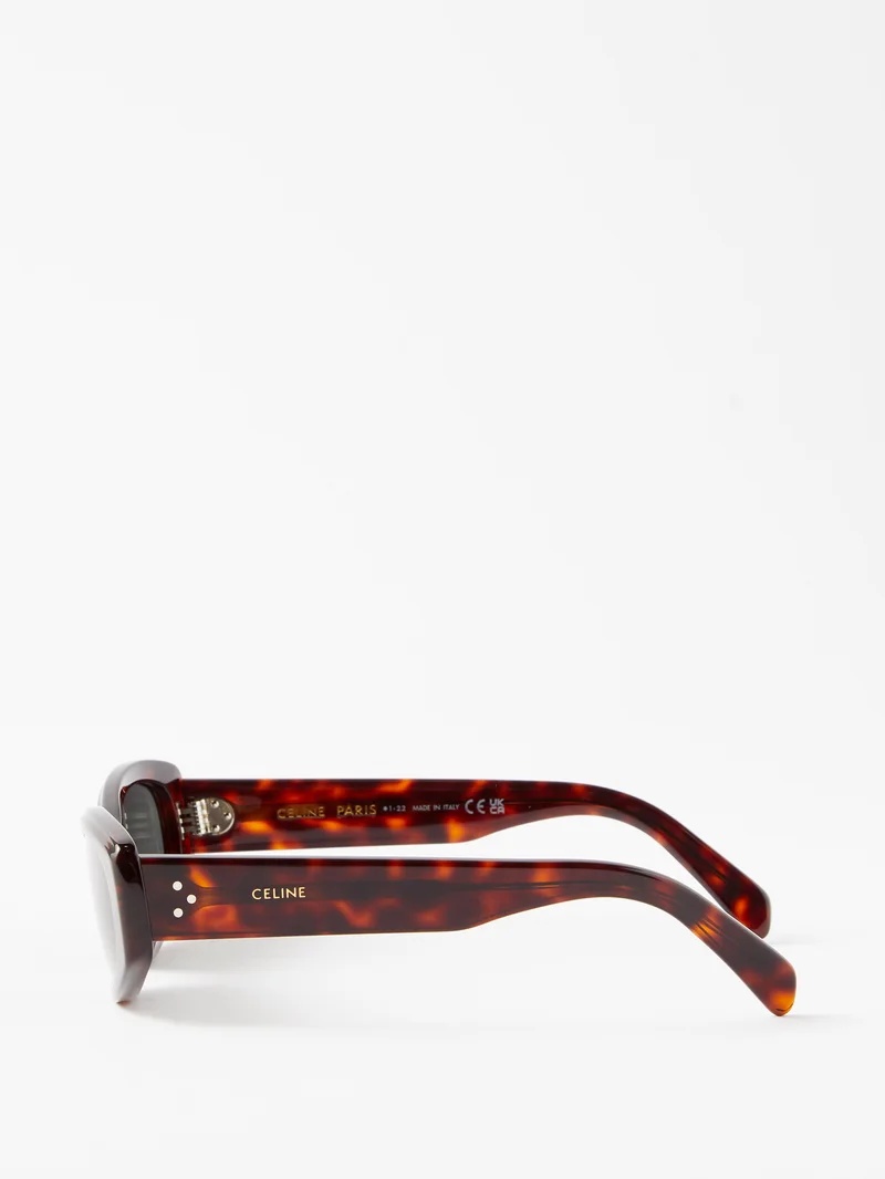 Cat-eye tortoiseshell acetate sunglasses - 4