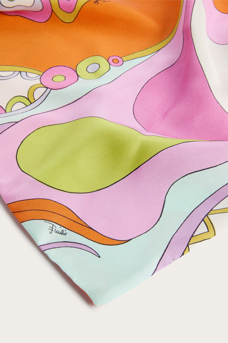ORCHIDEE PRINT SILK BANDANA 3