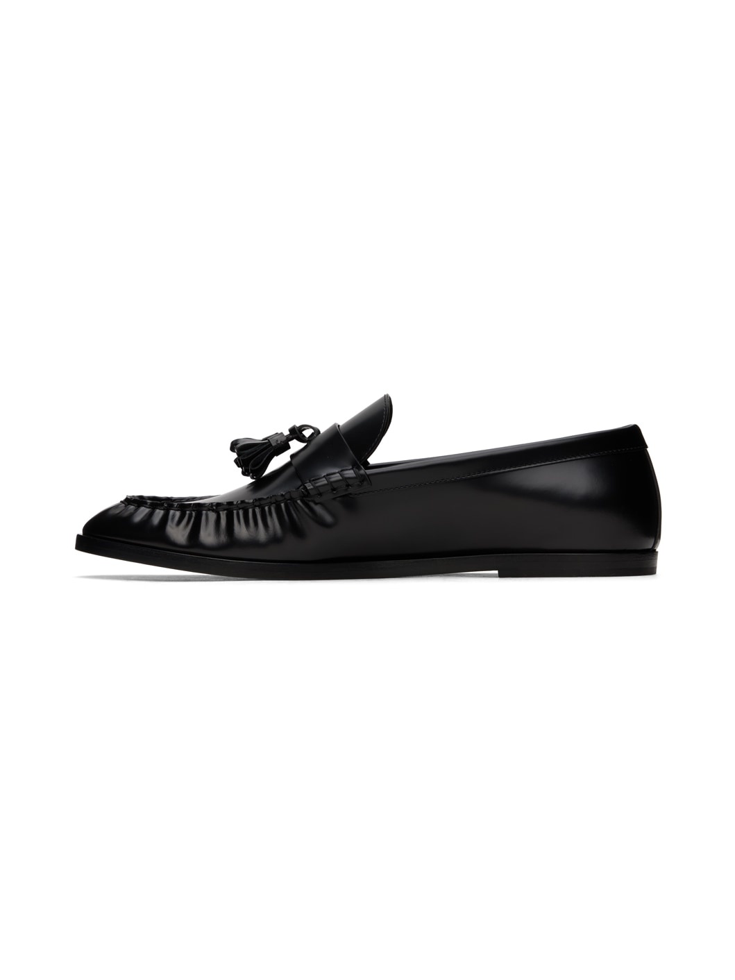 Black Tassle Loafers - 3