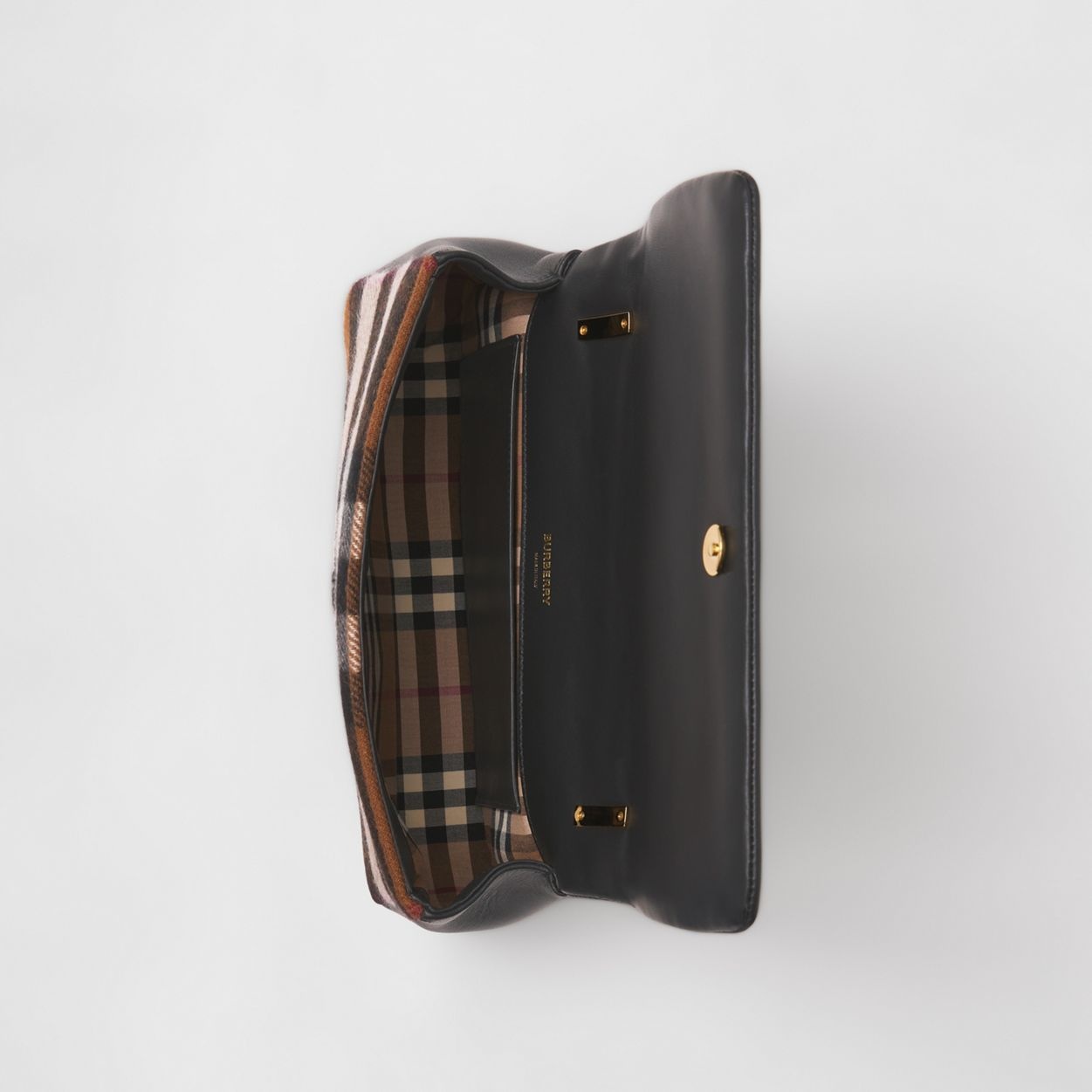 Small Quilted Check Cashmere Lola Bag - 5