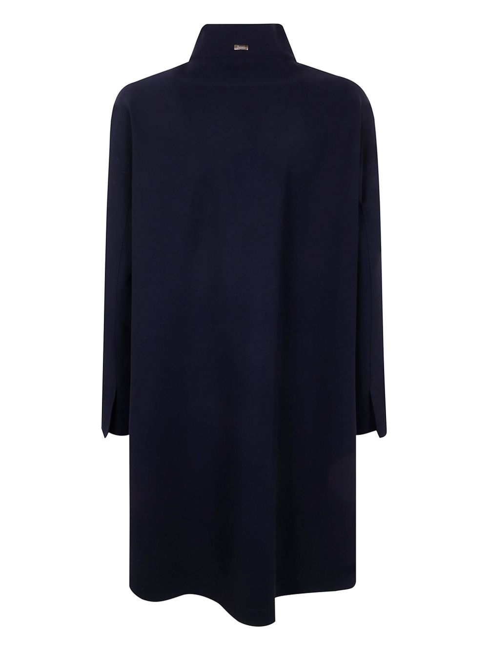 band-collar buttoned coat - 2