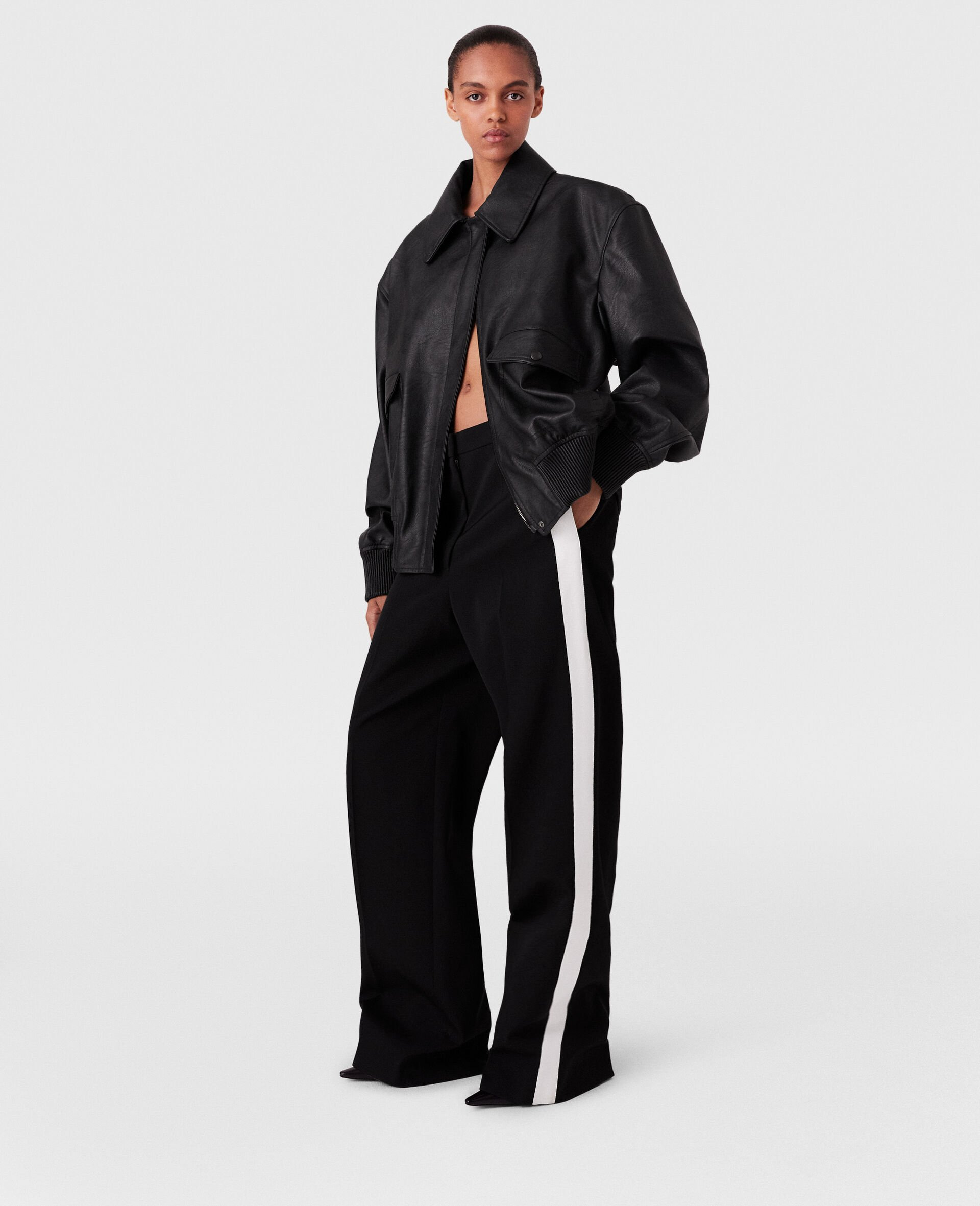 Low-Rise Stripe Straight-Leg Pants - 5