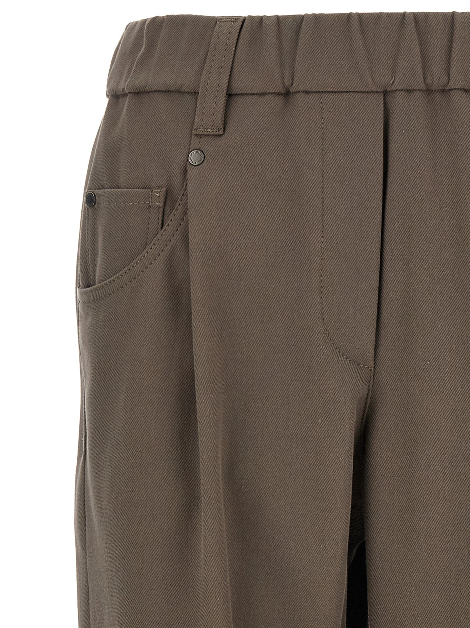 Shiny Bartack Pants Gray - 3