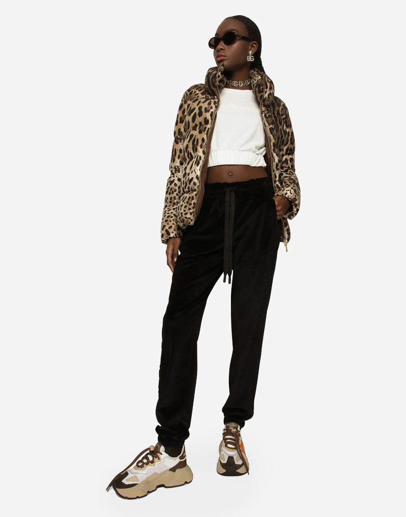 Padded leopard-print nylon jacket 5