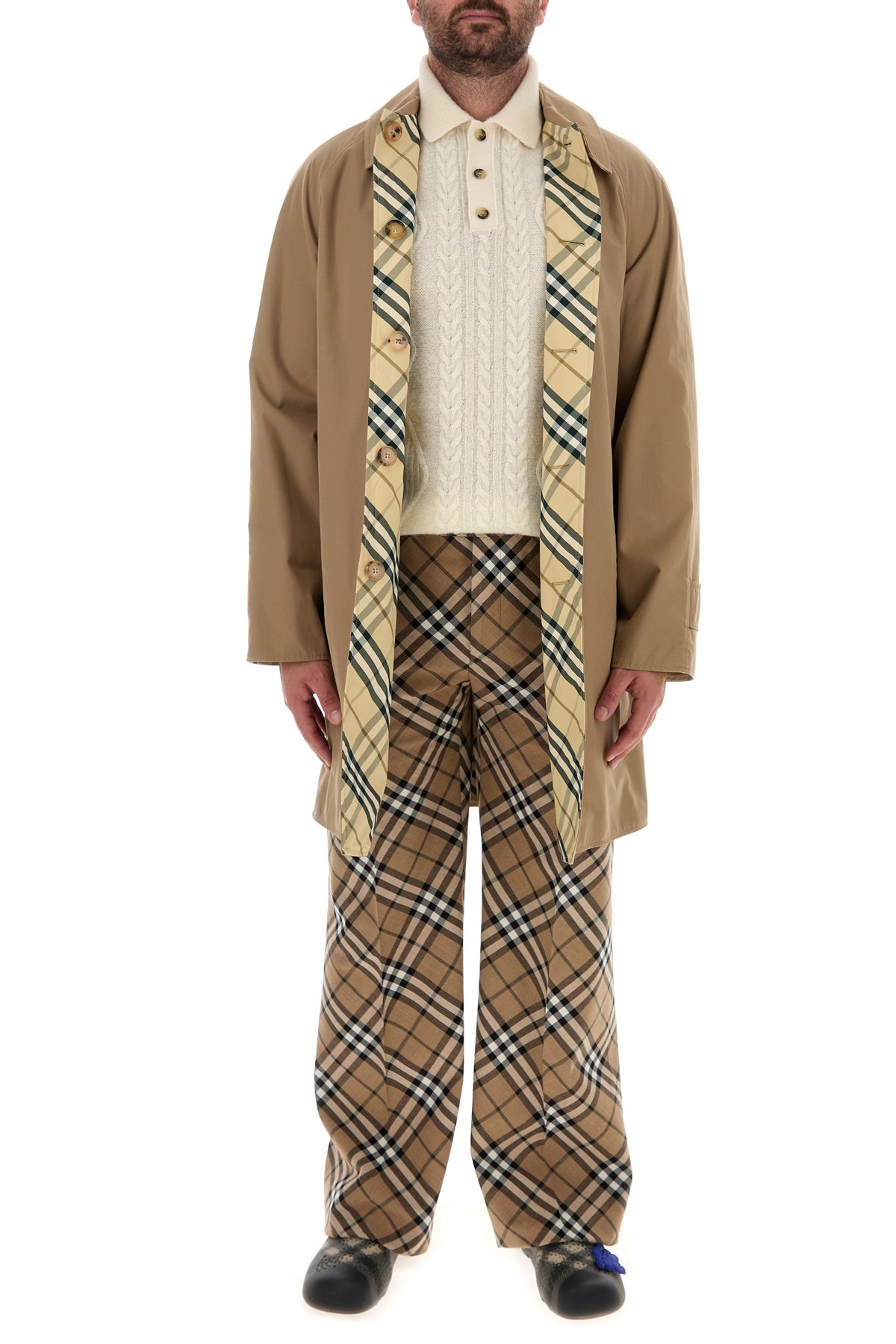 Embroidered polyester blend pant - 6