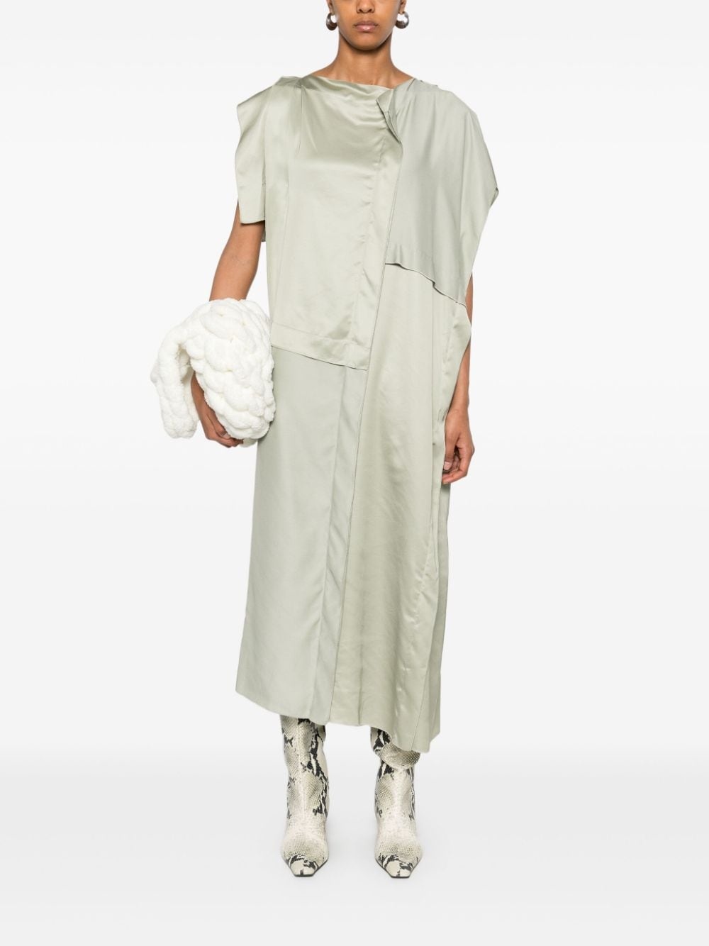 asymmetric midi dress - 2
