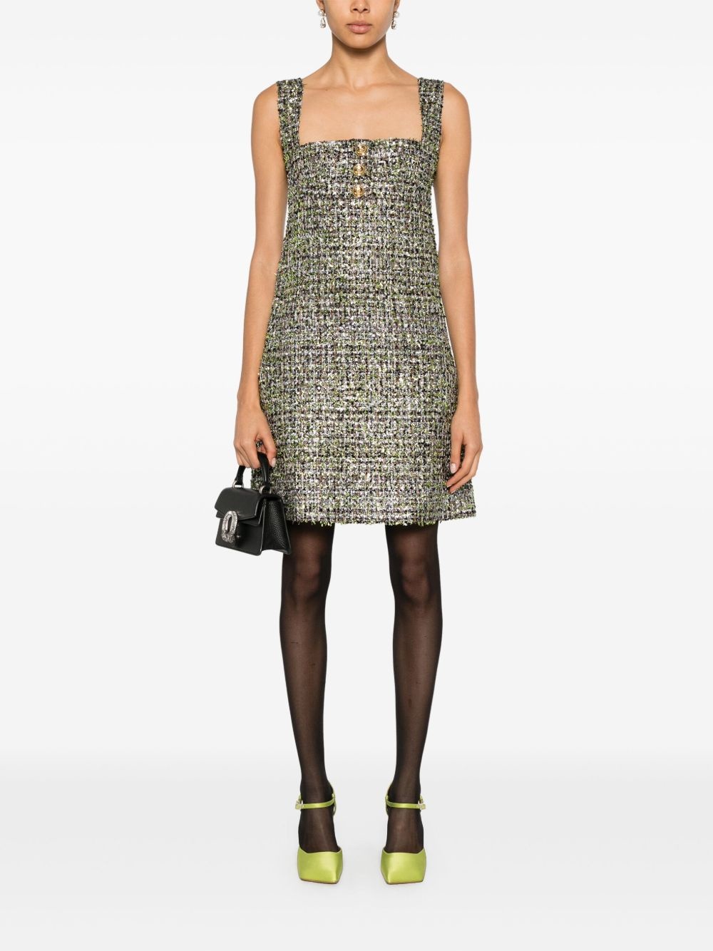 lurex mini dress - 2