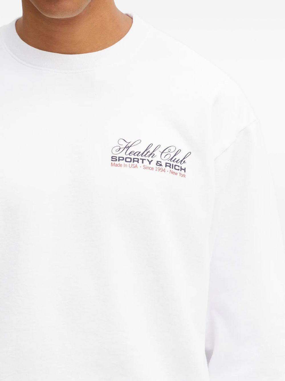 logo-detail crew-neck sweatshirt - 5