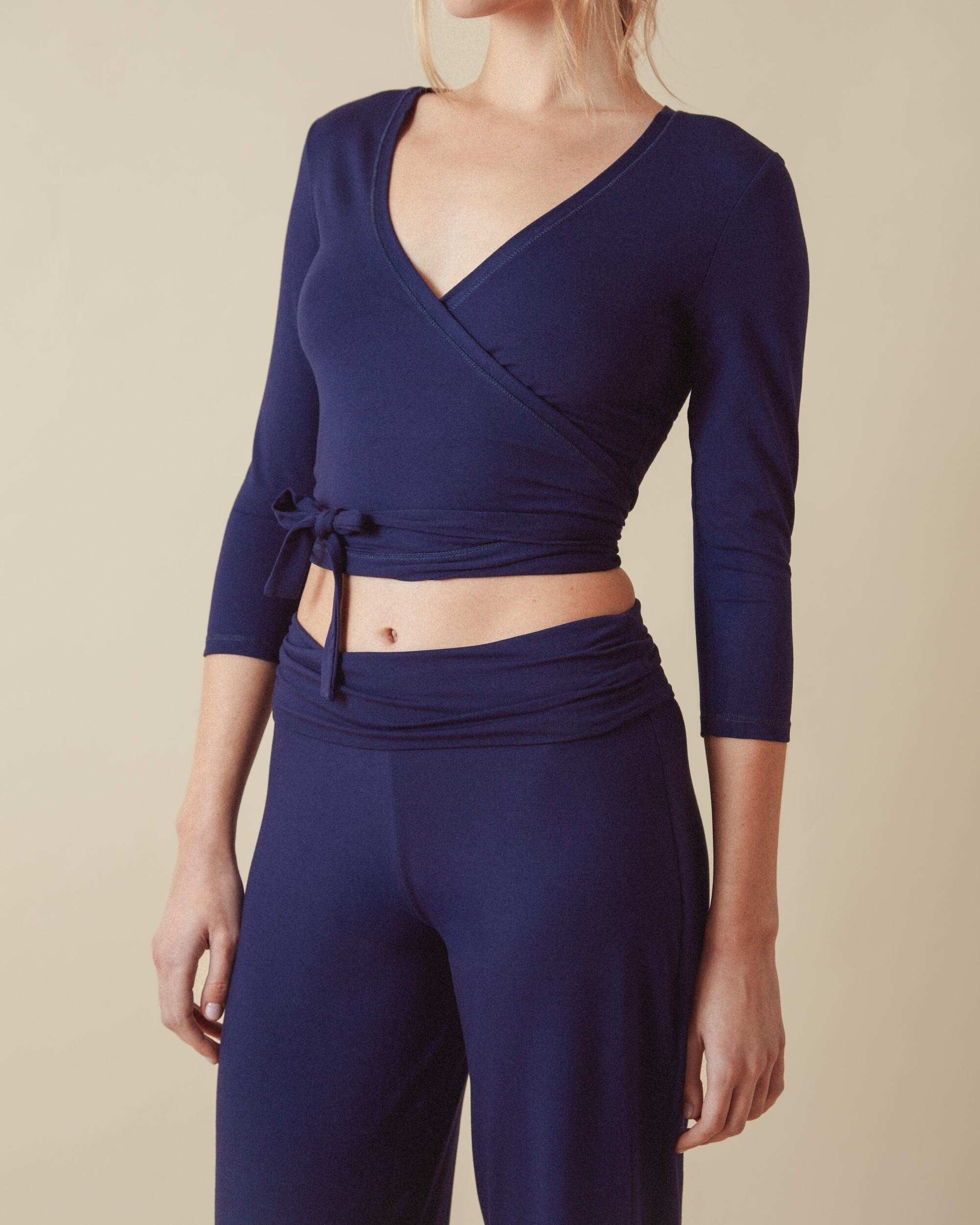 Viscose jazz pants with fold over waistband - 4