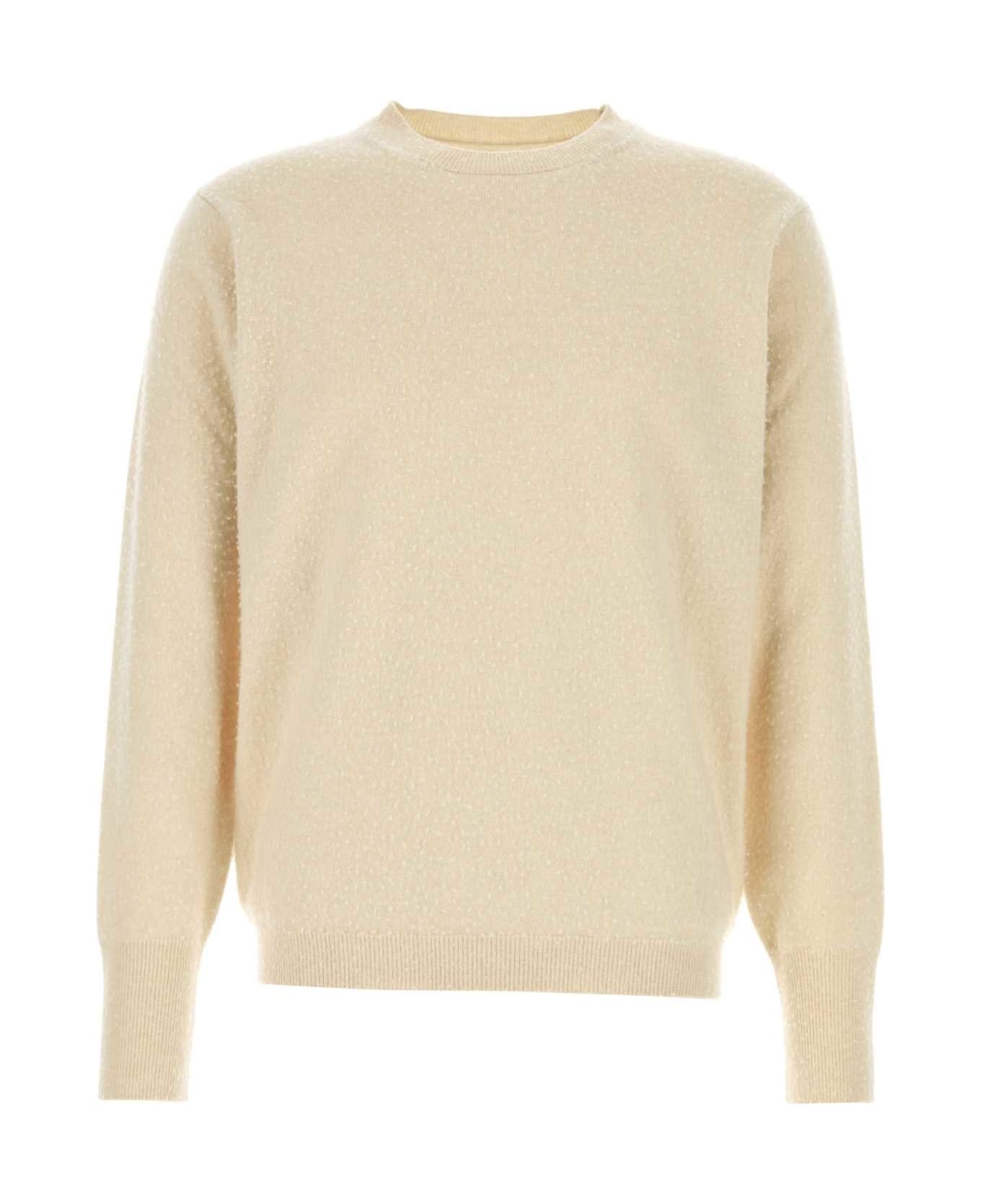 Sand Cashmere Blend Sweater - 1