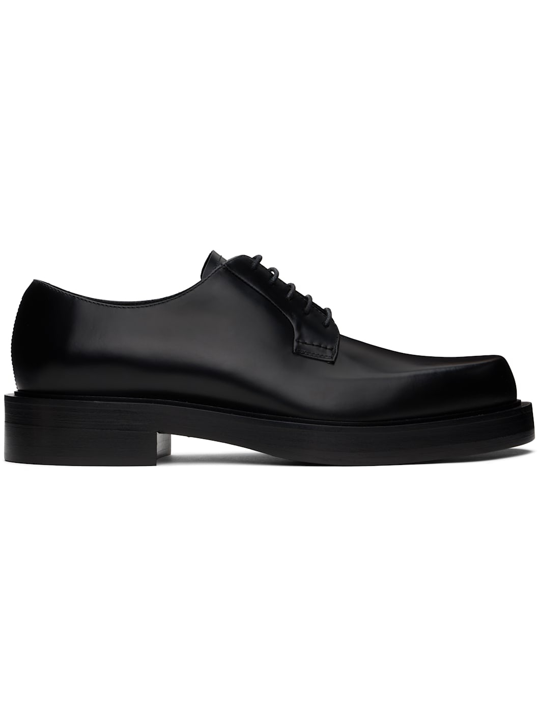 Black Banjo Leather Richelieu Oxfords - 1