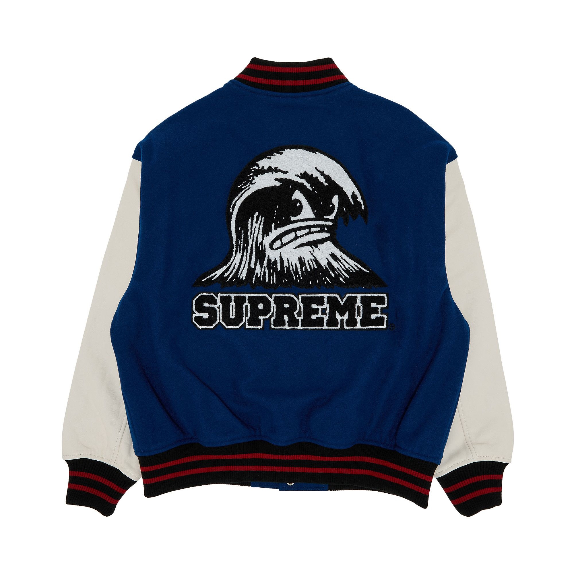 Supreme Wave Varsity Jacket 'Blue' - 2