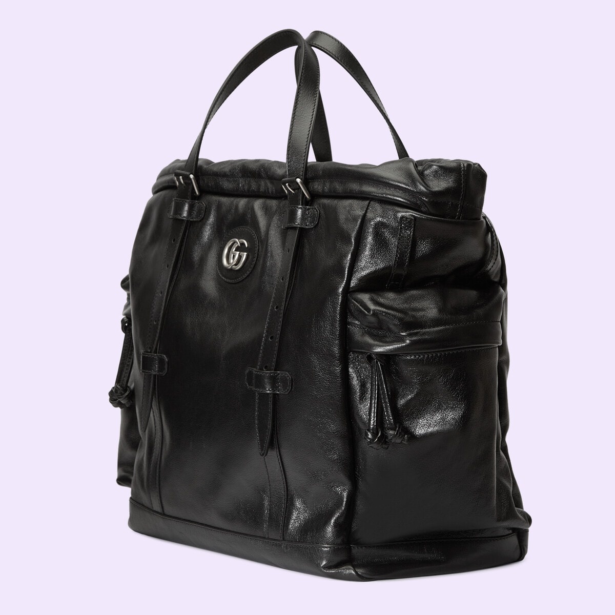 Drawstring tote bag with tonal Double G - 2