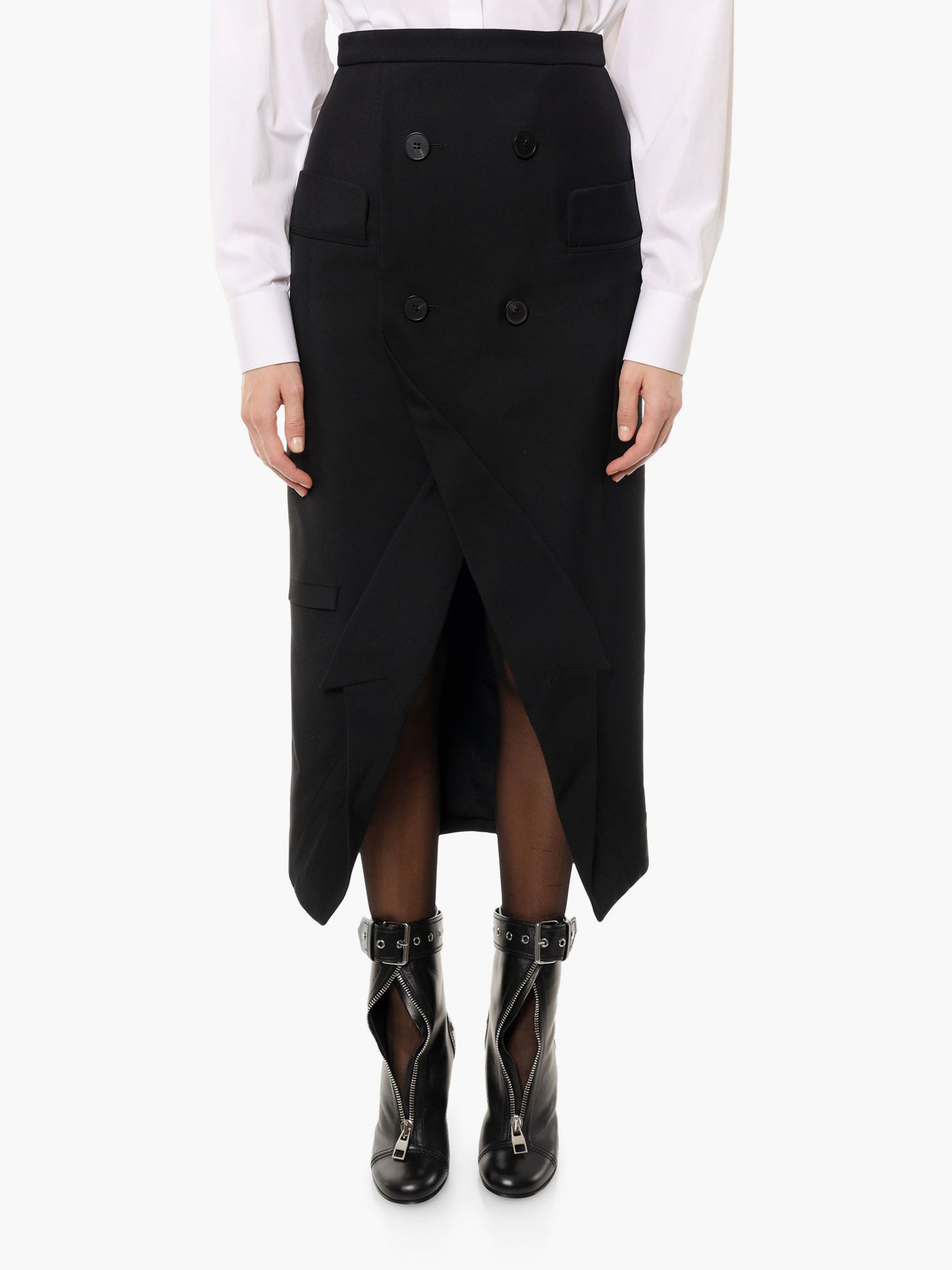 Certified Wool Upside-Down Skirt - 3