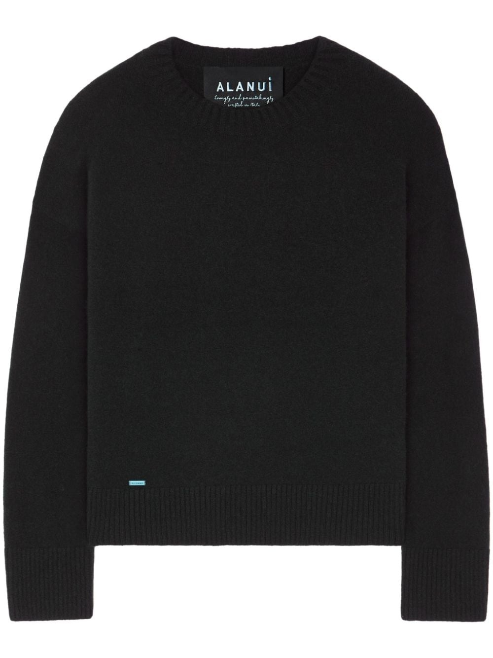 ribbed-edge cashmere-blend jumper - 1