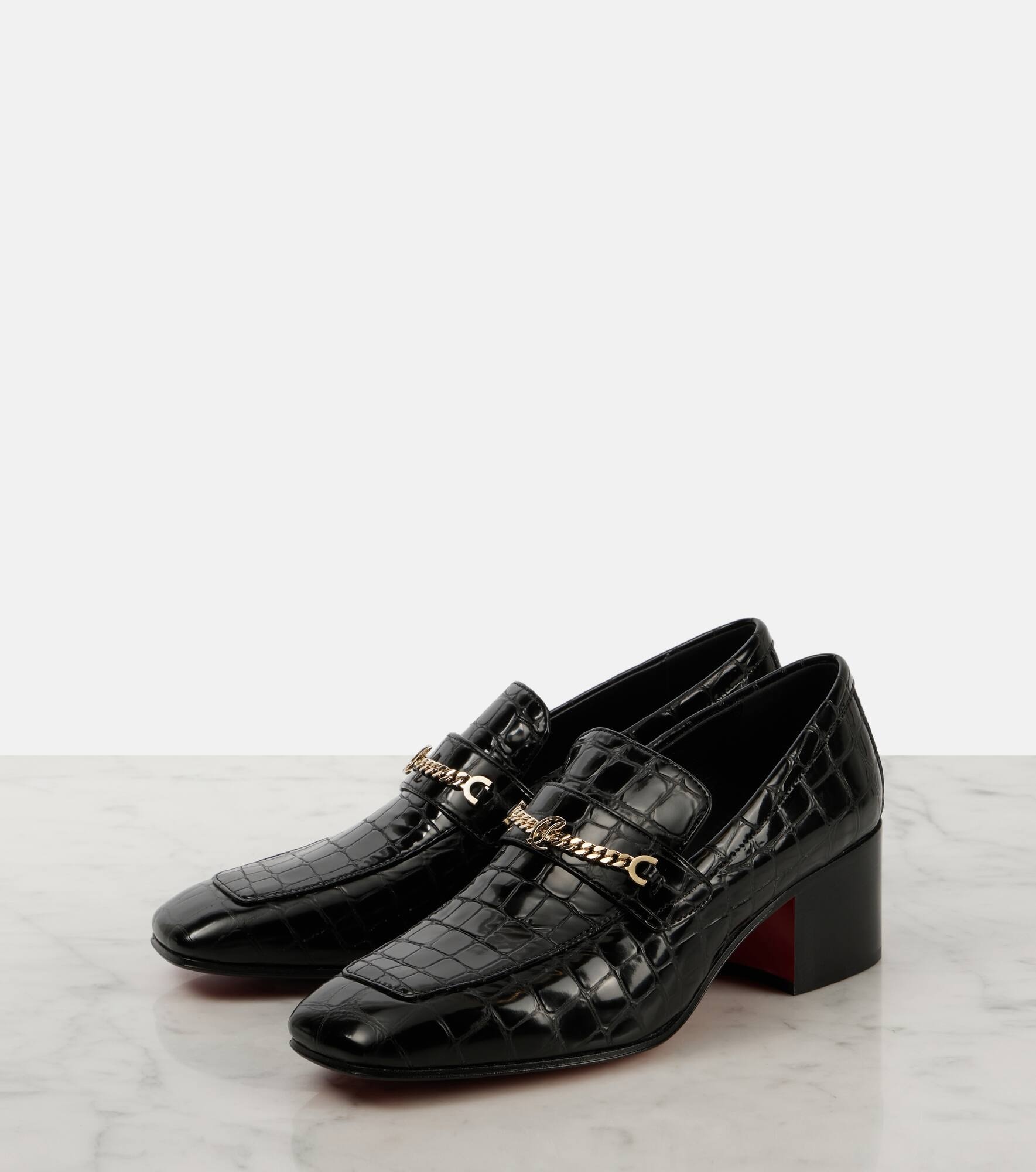 MJ Moc croc-effect leather loafers - 5