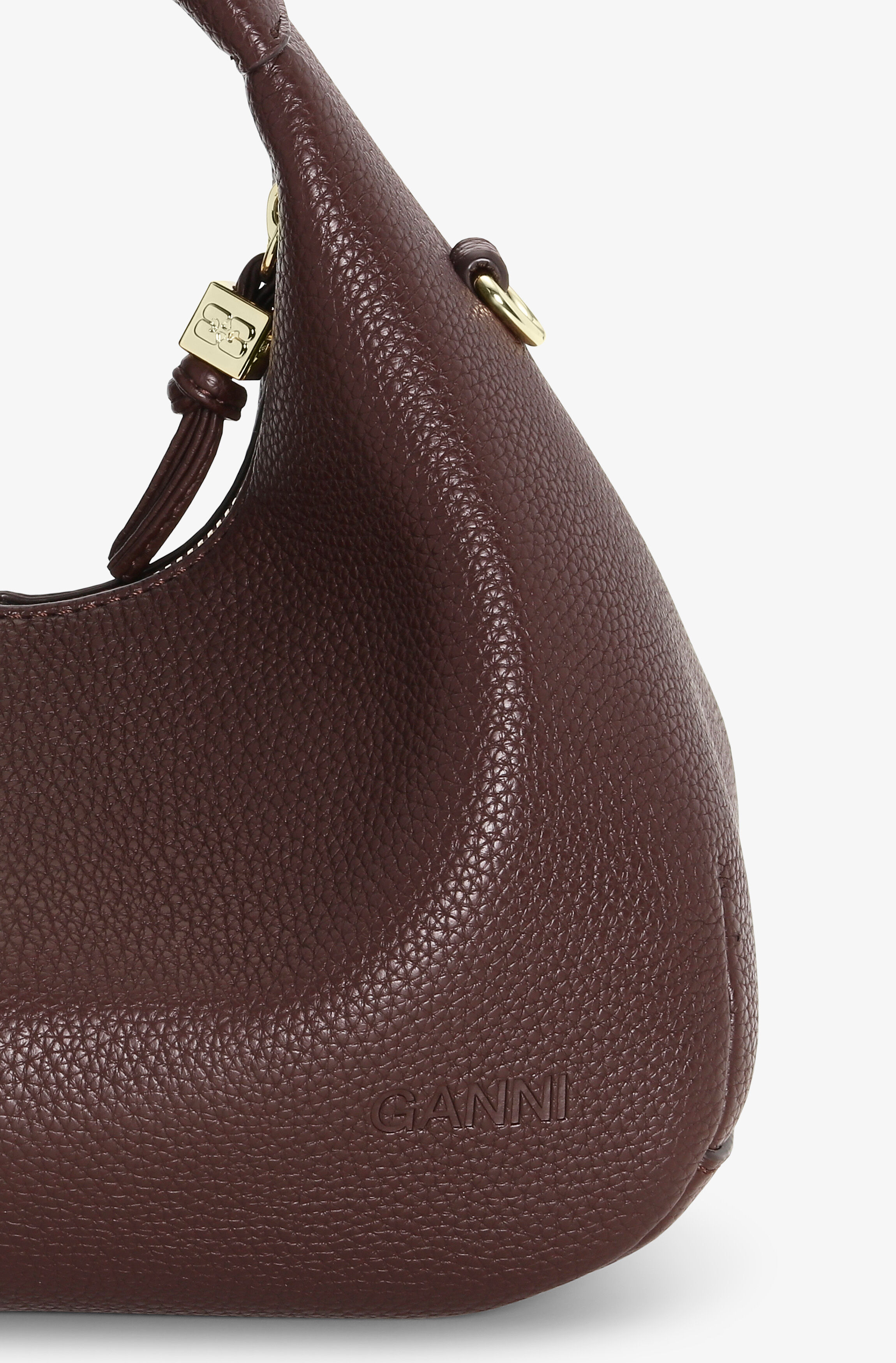BROWN MINI HOBO BAG - 6