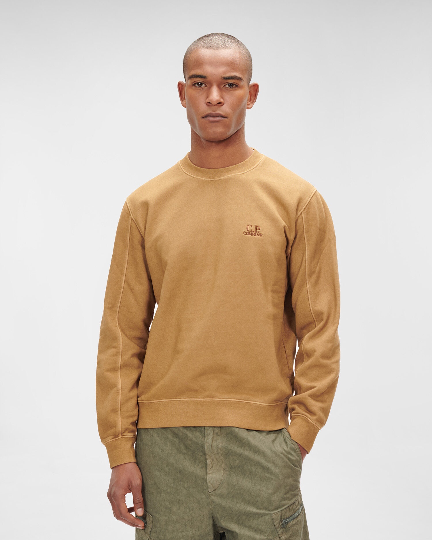 Brushed & Emerized Diagonal Fleece Sweatshirt - 2