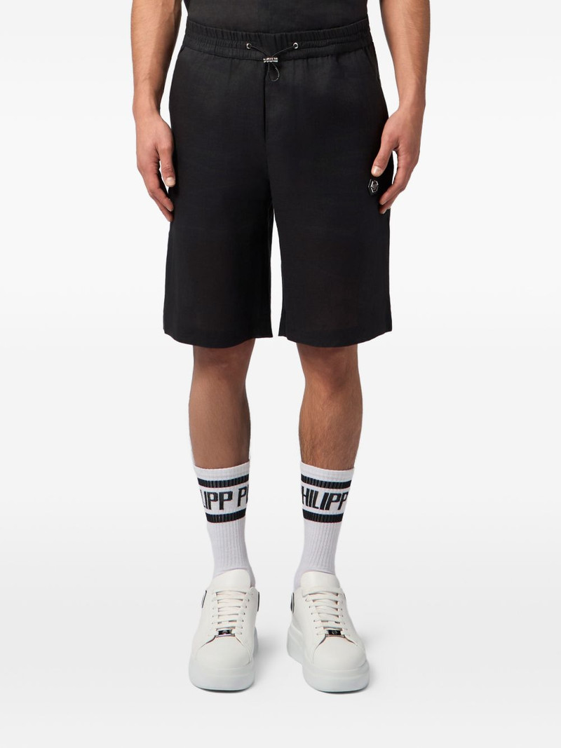 elastic-waistband shorts 3