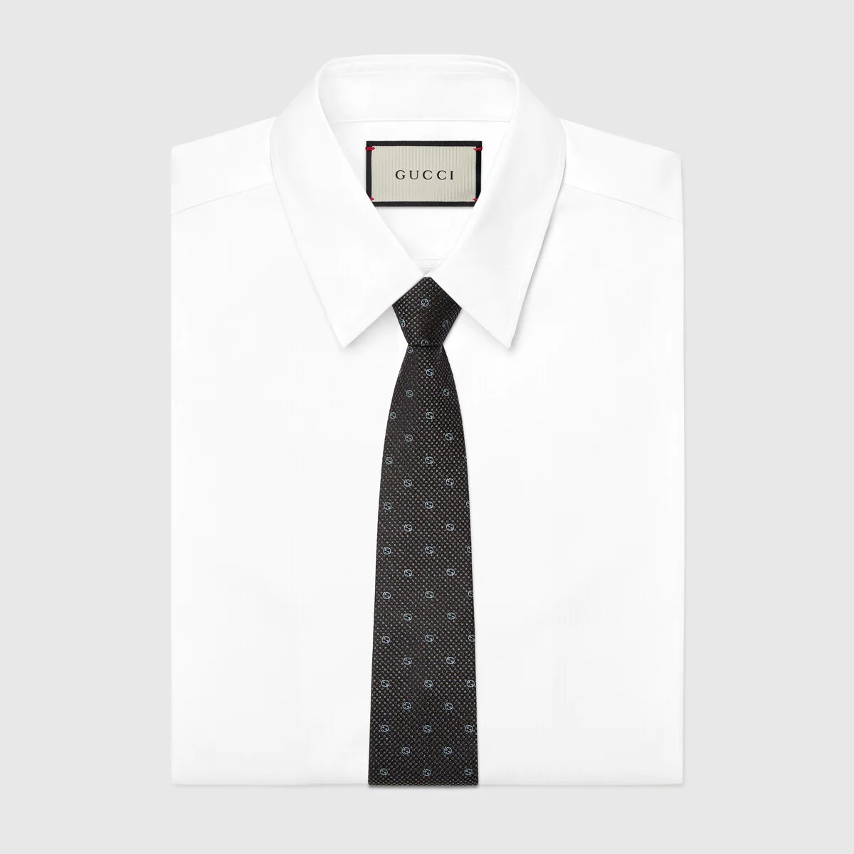 Interlocking G silk jacquard tie - 2