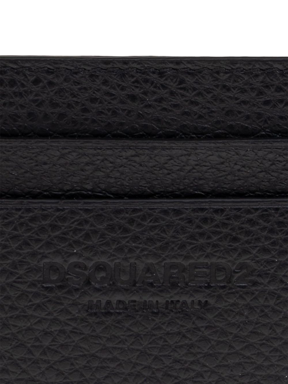logo-plaque leather cardholder - 4