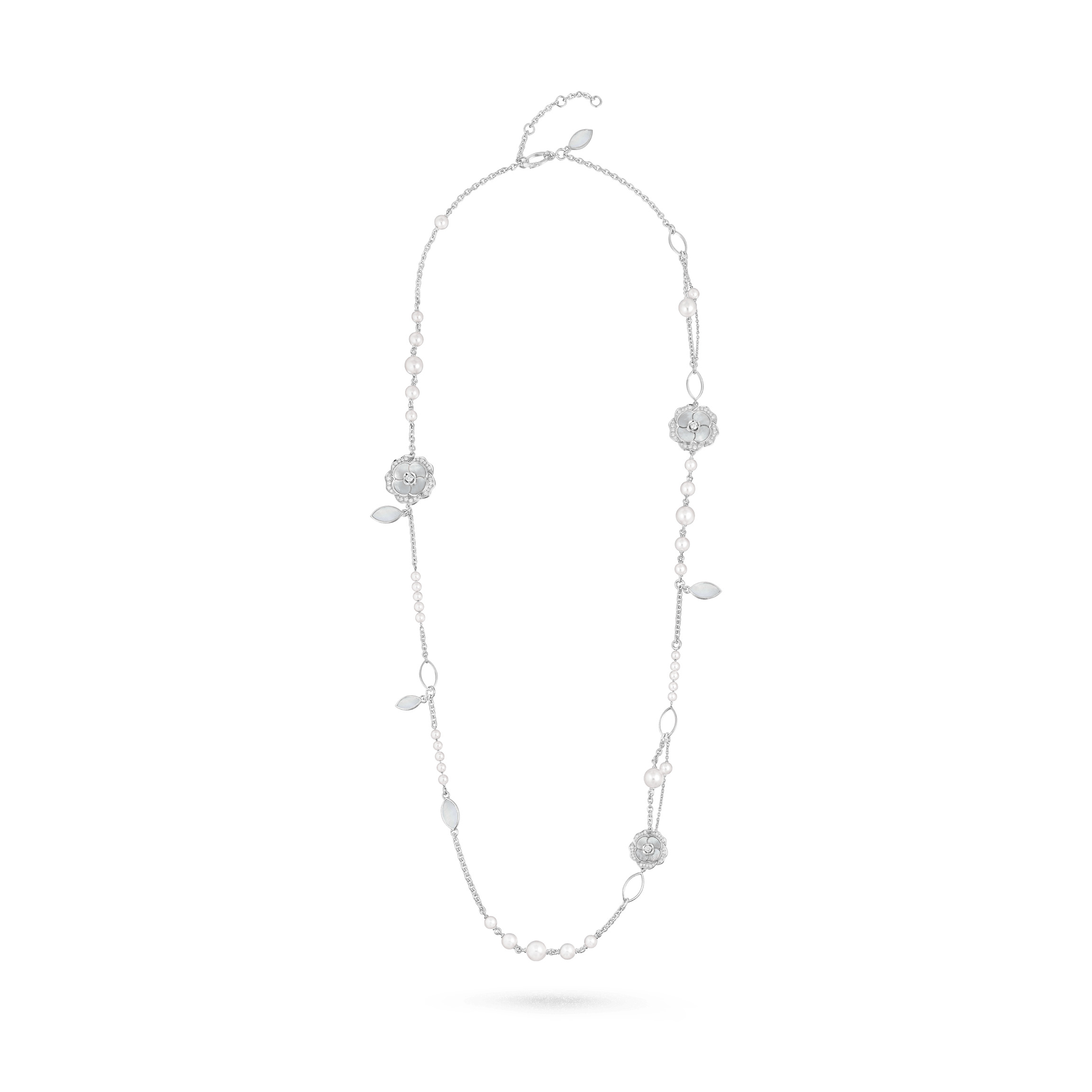 Bouton de Camélia long necklace - 1