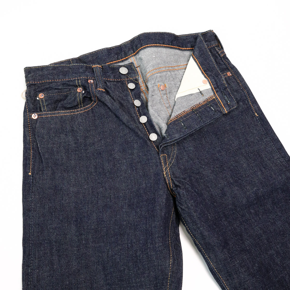 1108W Slim Straight Selvedge Denim 13.7oz One Wash Indigo - 4