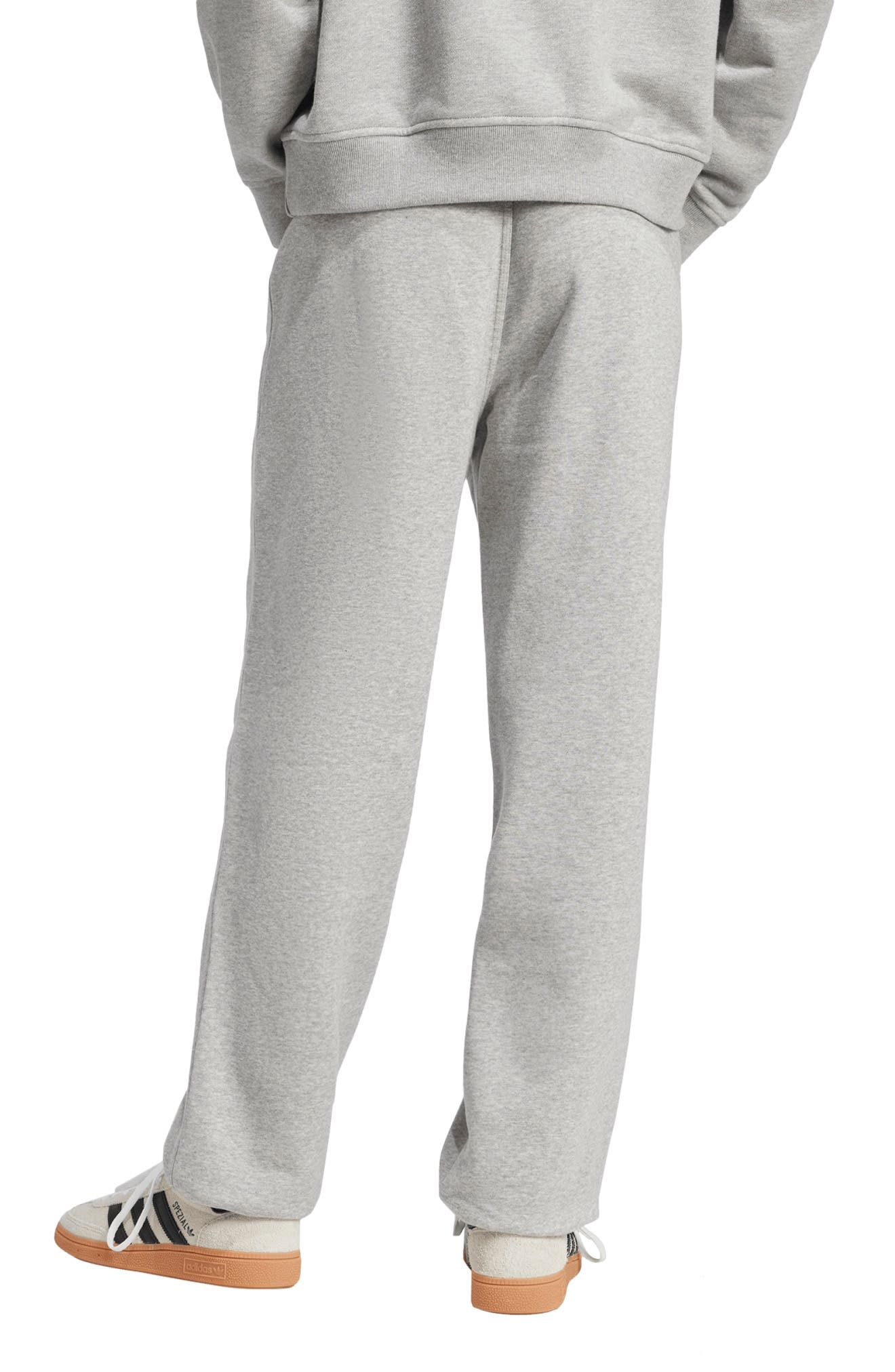 adidas Essentials Trefoil Lifestyle Fleece Sweatpants in Mgreyh at Nordstrom - 2