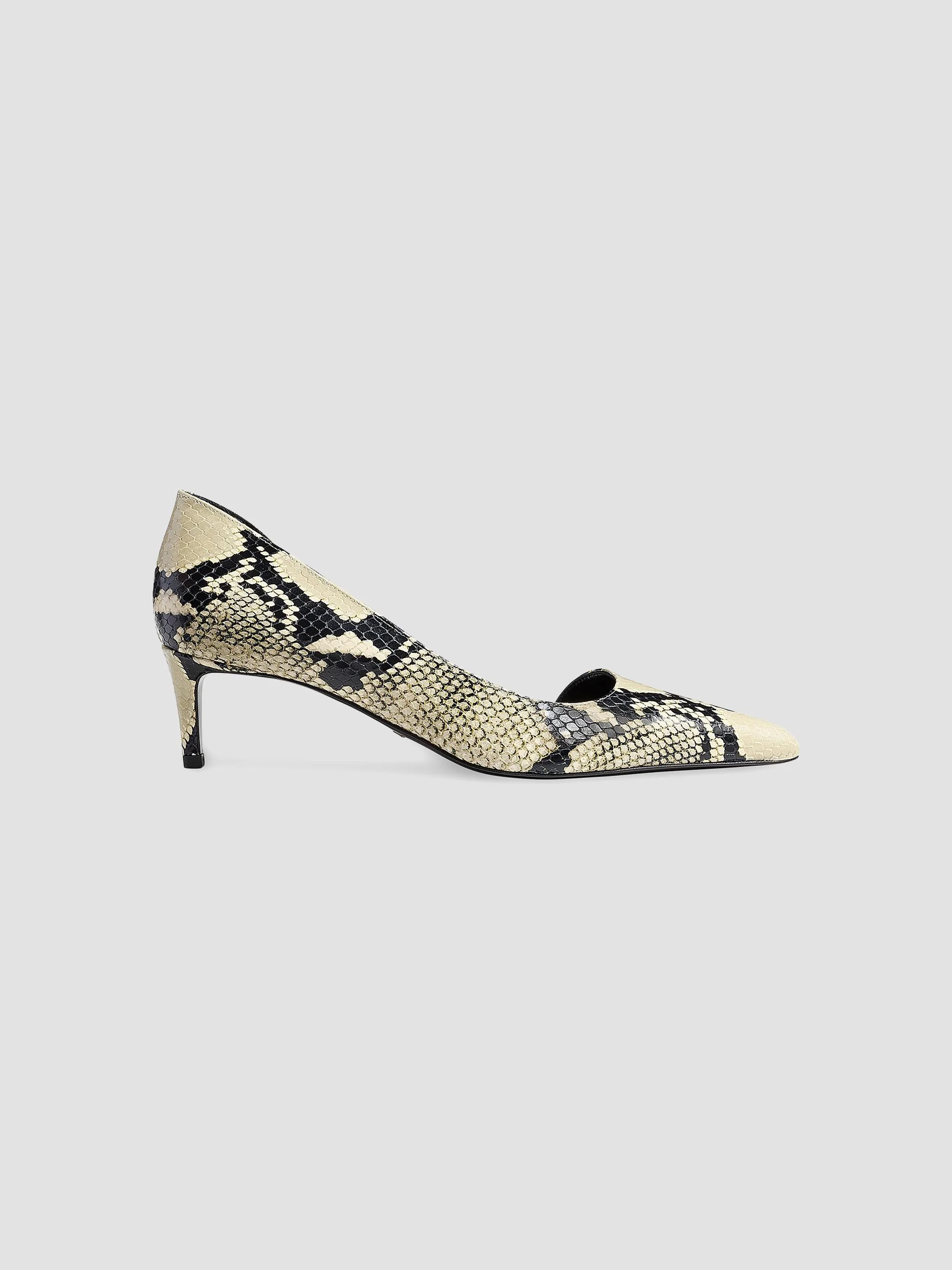 Women's Jett 45MM Snakeskin Leather d'Orsay Pumps - Natural - 1