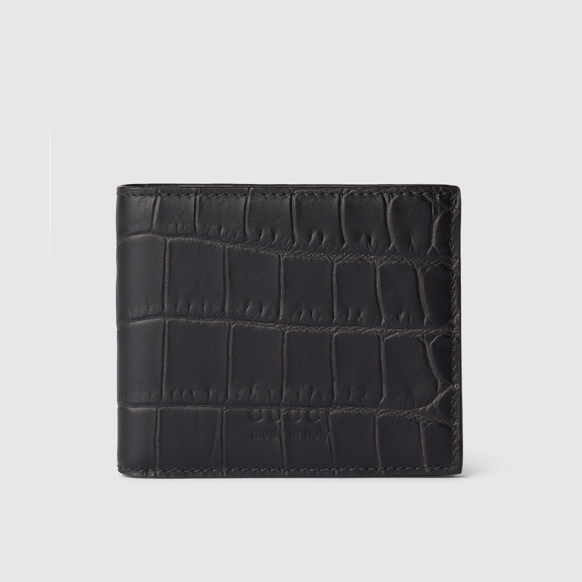 Bi-fold crocodile wallet - 1