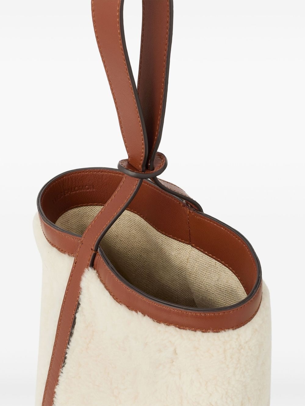 mini Merino bucket bag - 4