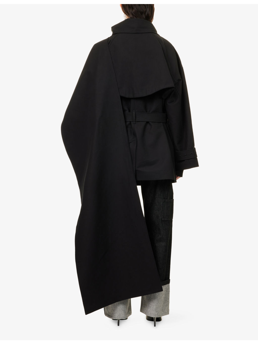 Mini Scarfcoat Cotton-Poplin Jacket - 4