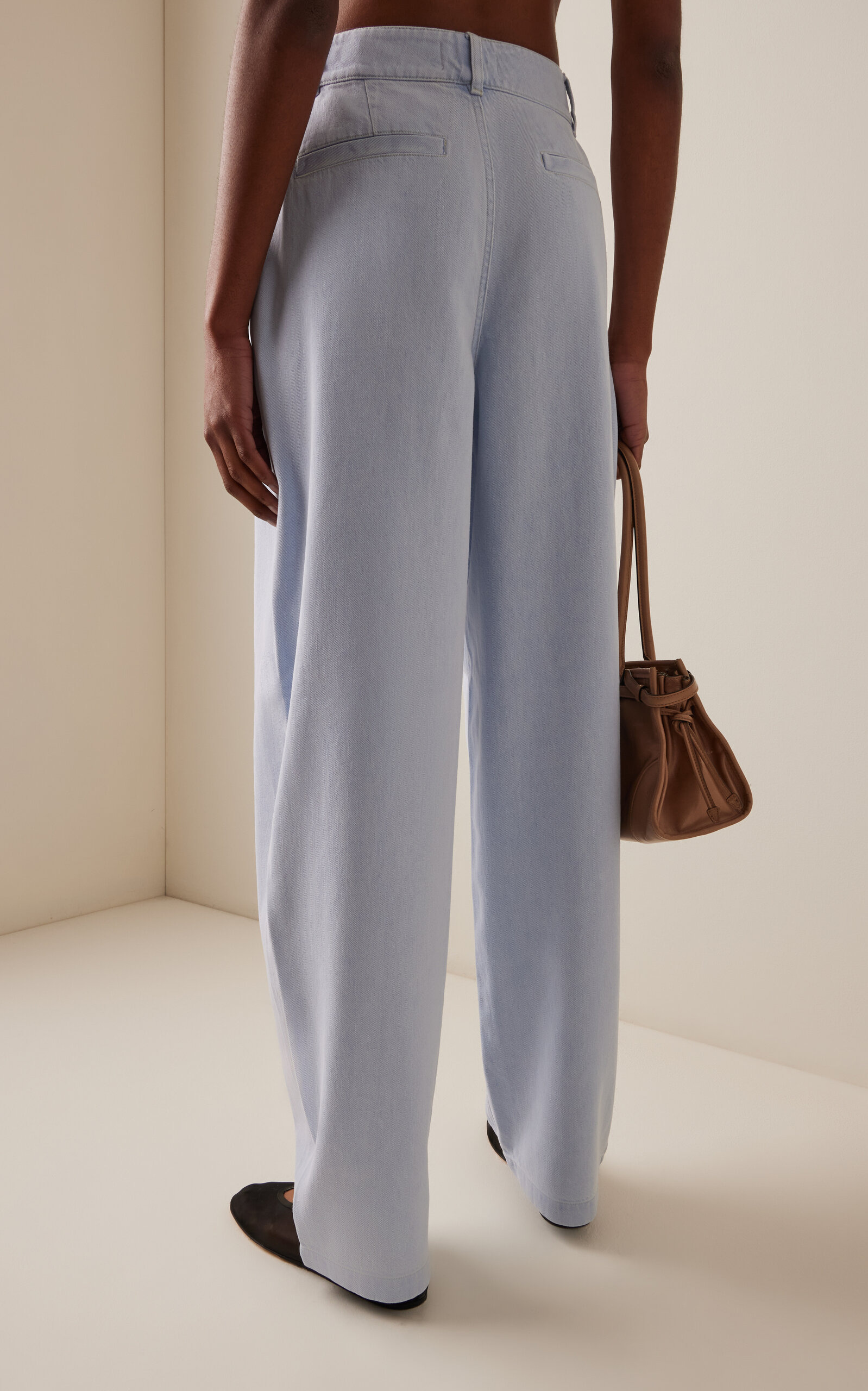 High-Rise Tapered Pants light wash - 4