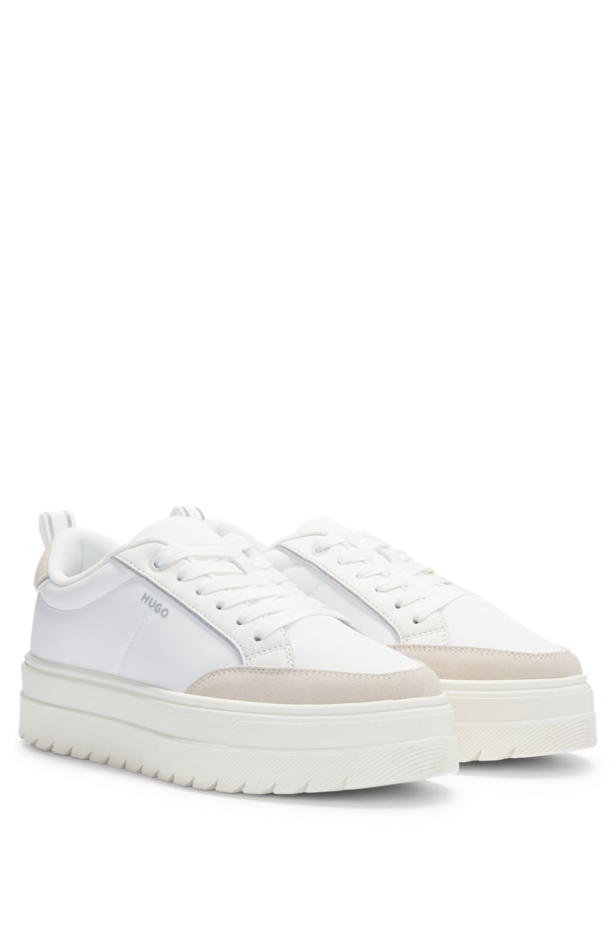 PLATFORM TRAINERS WITH SUEDE TRIMS - 2