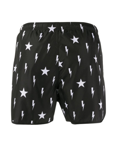 Neil Barrett Star fulmini swimming shorts outlook