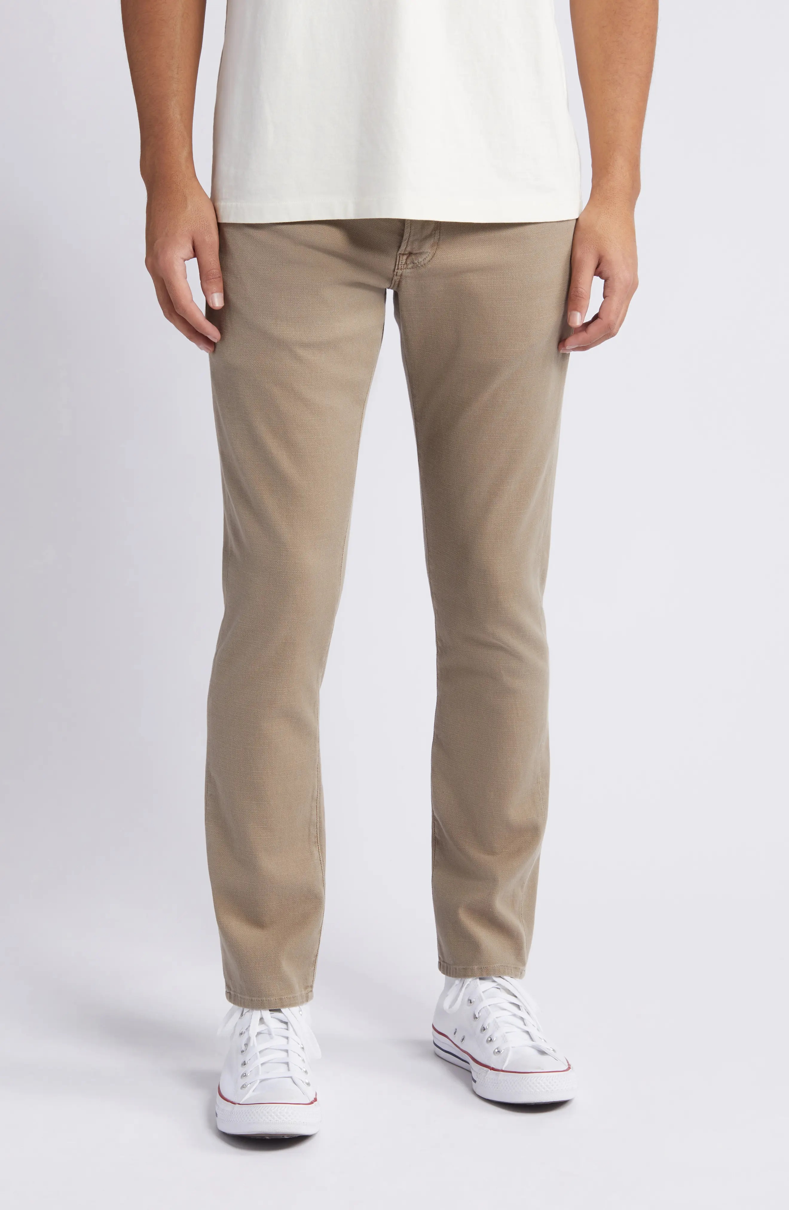 L'Homme Slim Fit Twill Five-Pocket Pants - 2