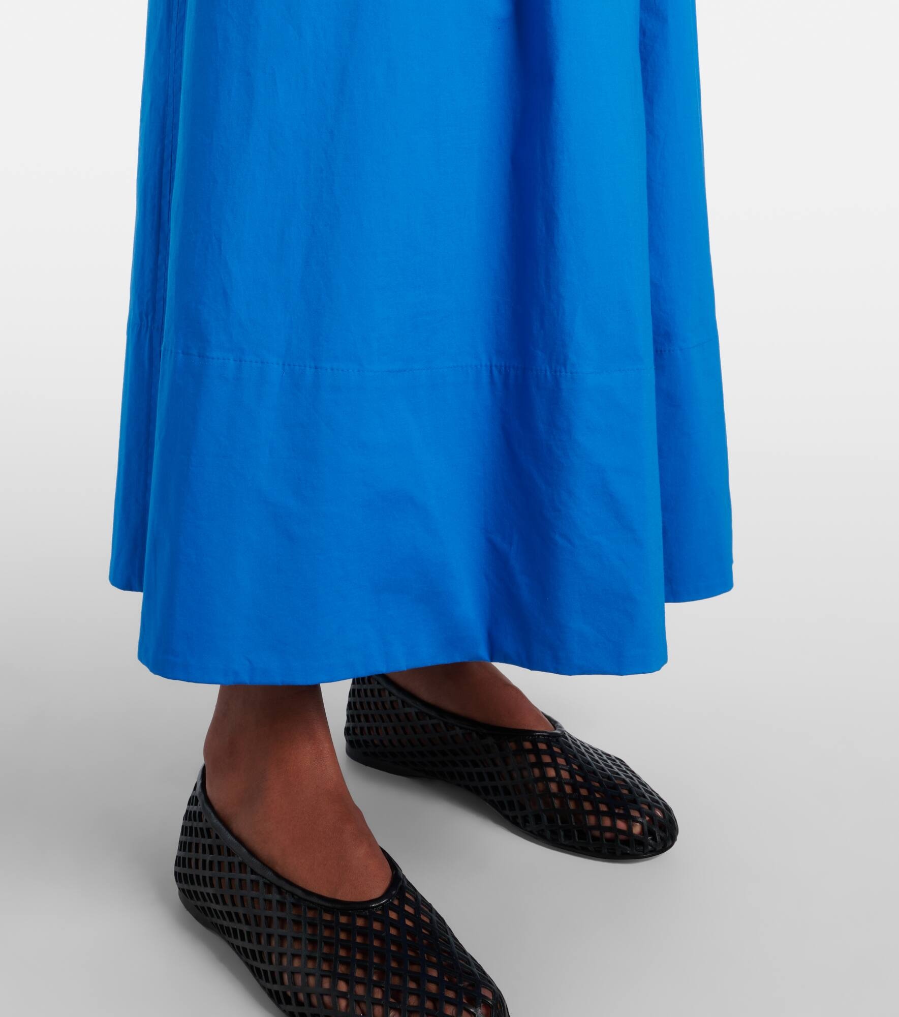White Label Barker cotton poplin maxi dress - 5