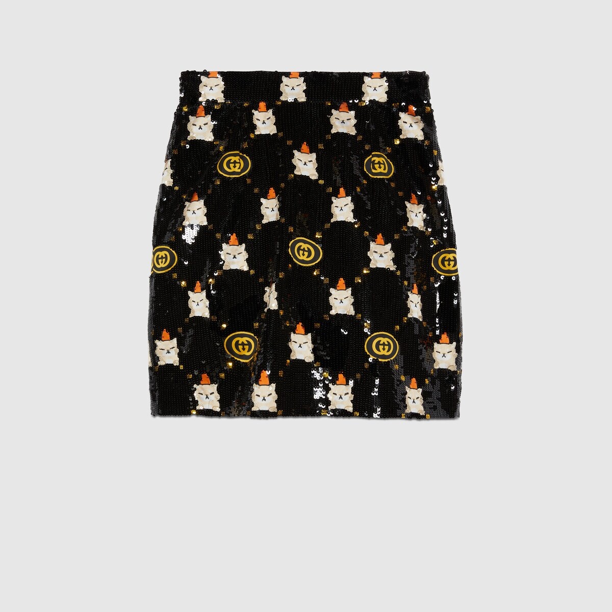 Interlocking G animal viscose mini skirt - 1