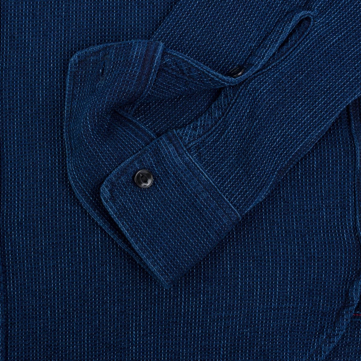 IHSH-96-IND Waffle Work Shirt Indigo - 6