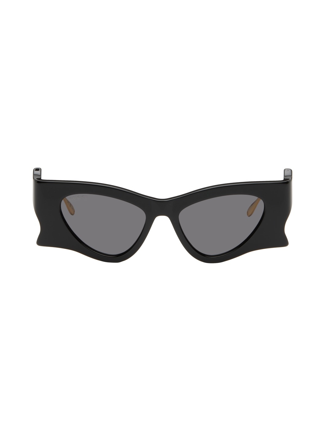 Black & Gold Cat-Eye Sunglasses - 1