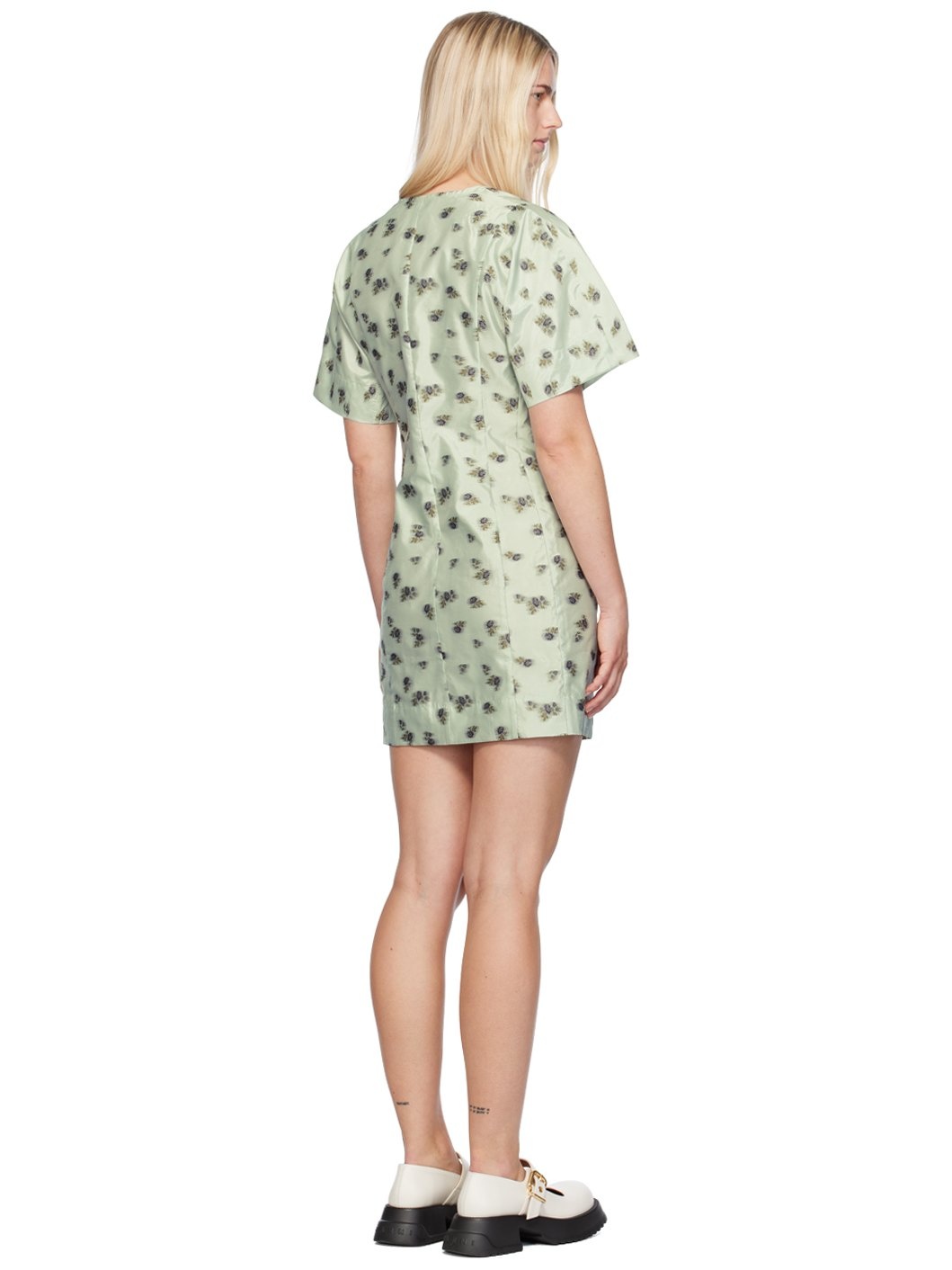 Green Floral Minidress - 3