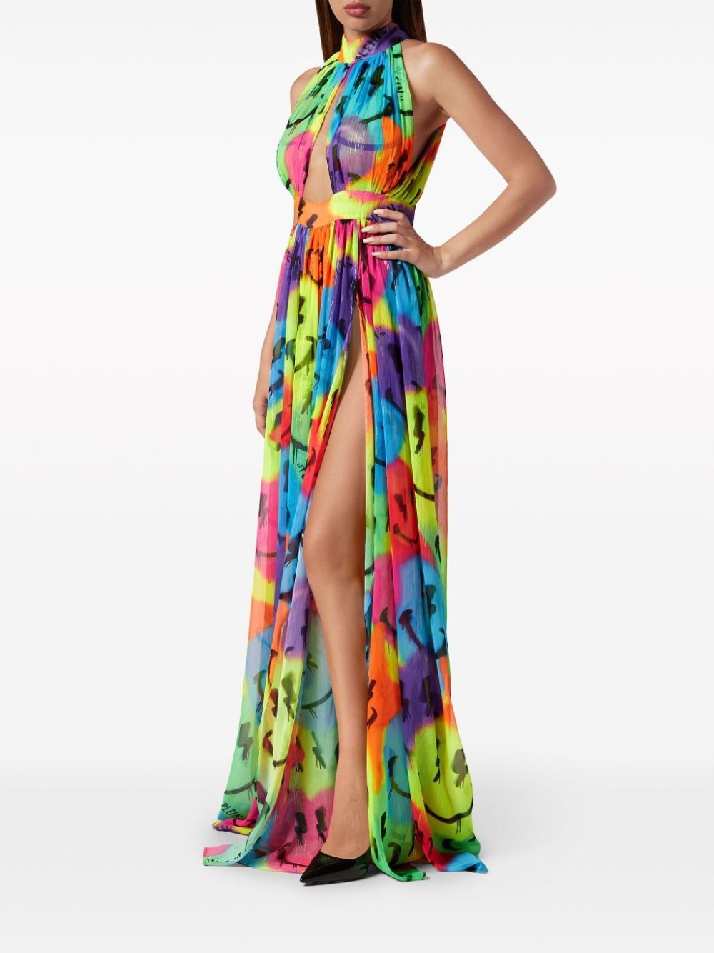 Smile chiffon maxi dress - 2